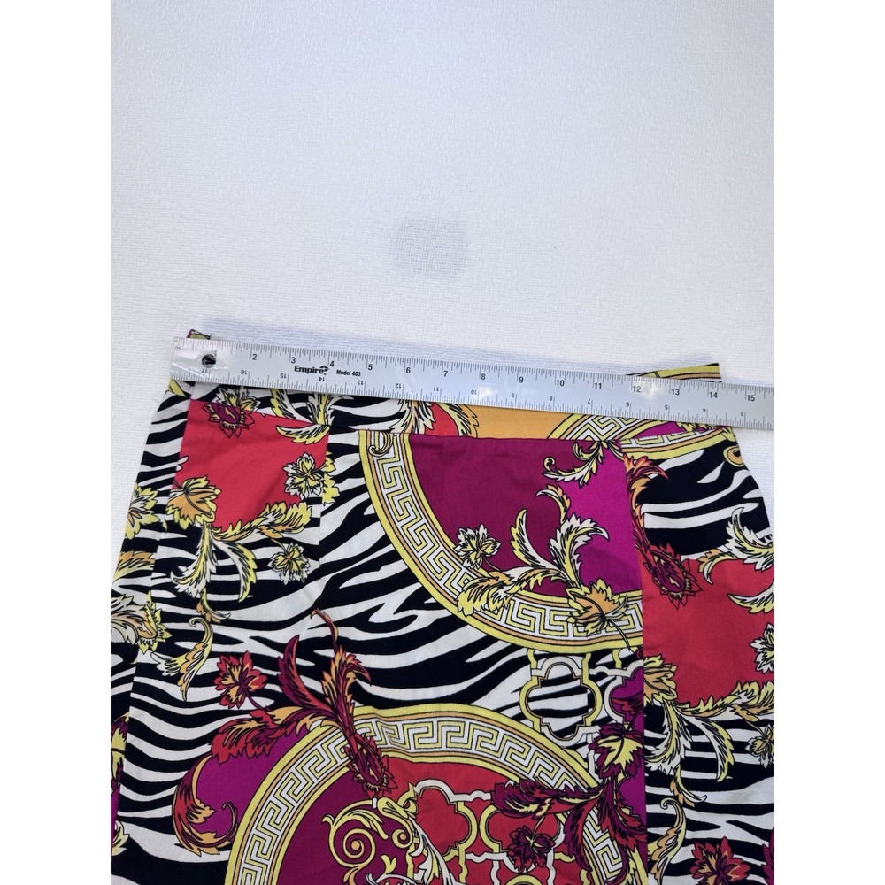 Like An Angel Women’s XL Mini Skirt Baroque Zebra Print Stretch‎ Pull On - Picture 3 of 16